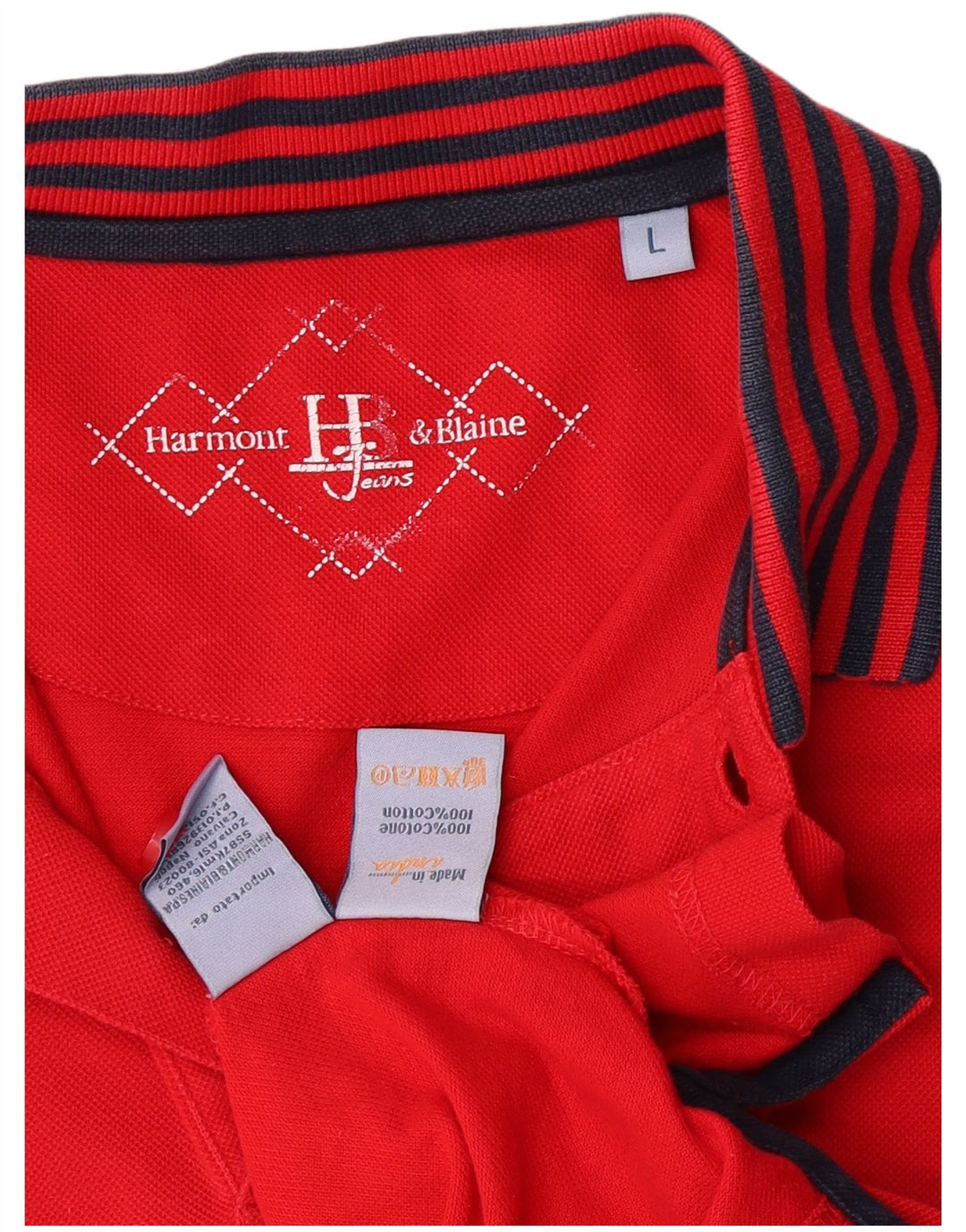 Harmont & Blaine Polo Homme Grand Rouge Coton