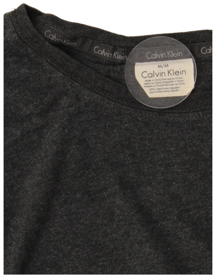 Calvin Klein Haut à Manches Longues Homme Gris Moyen Coton