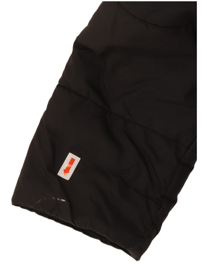 ADIDAS Veste rembourrée à capuche pour femme UK 8 Small Noir Polyester