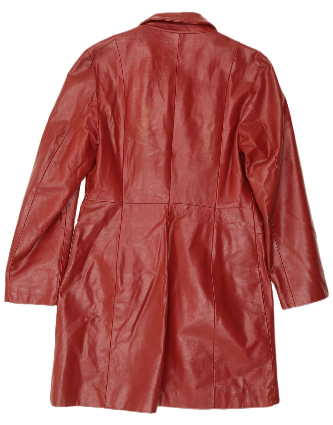 Manteau en cuir femme vintage IT 48 XL Maroon