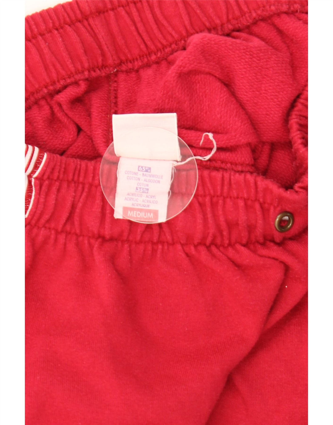 Champion Pantalon de survêtement graphique pour femme UK 12 Medium Red Colourblock