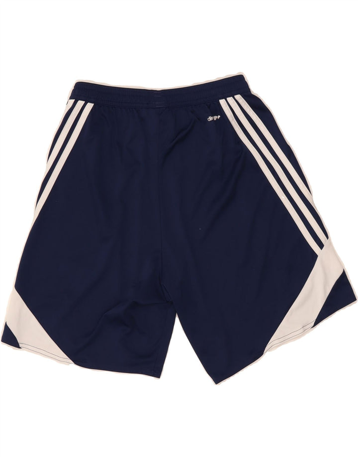 ADIDAS Mens Climalite Sport Shorts Small  Navy Blue Colourblock Polyester Vintage Adidas and Second-Hand Adidas from Messina Hembry 