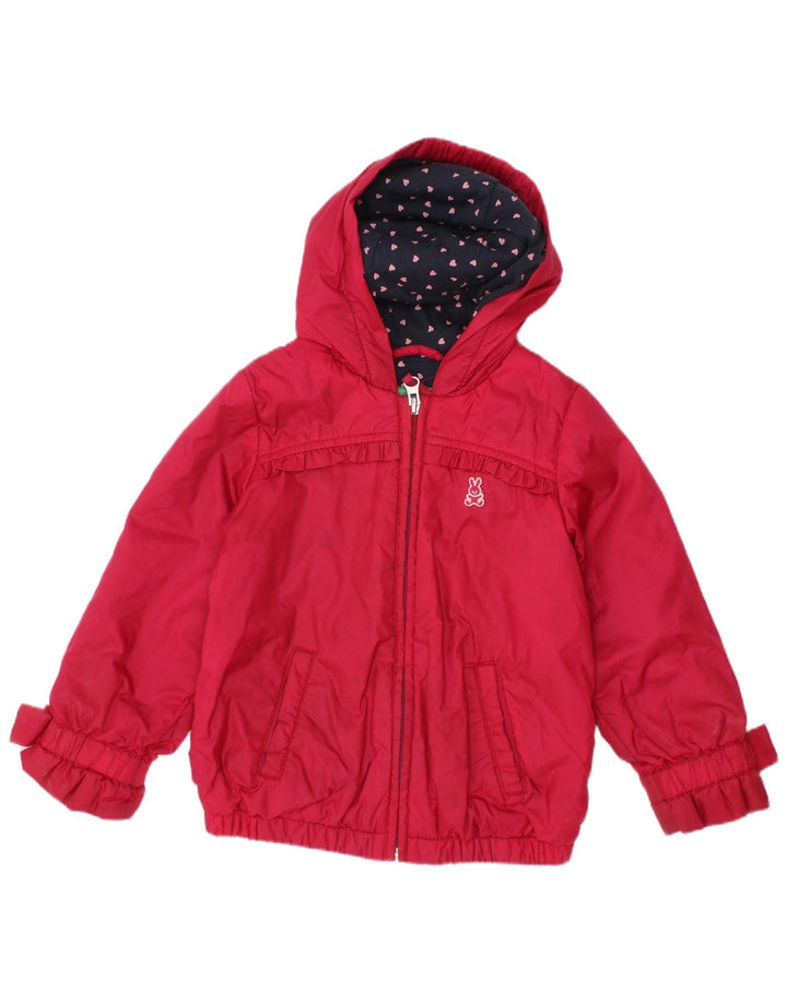 BENETTON Veste coupe-vent à capuche pour fille 3-4 ans Rouge