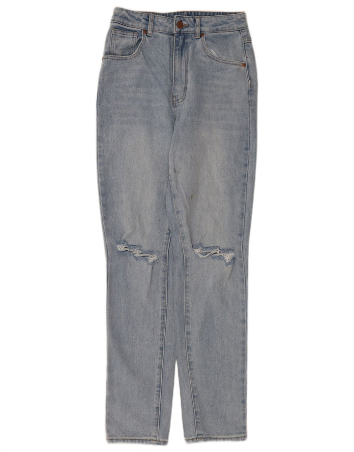 Roxy Jean taille haute effet vieilli pour femme W26 L30 Bleu Coton
