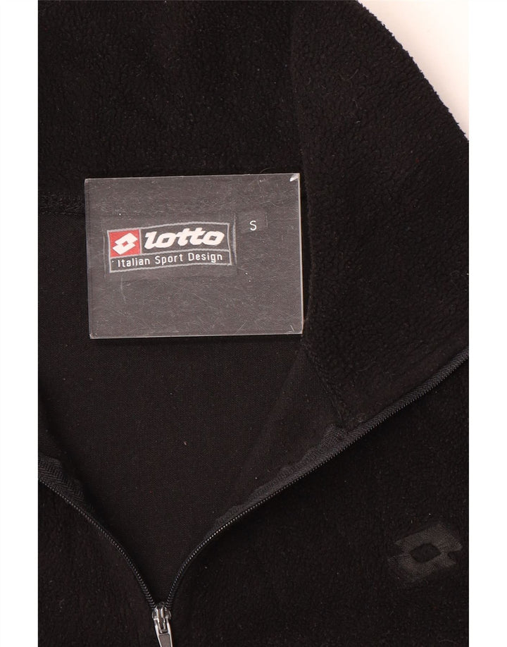 Lotto Pull polaire à col zippé pour homme Petit noir