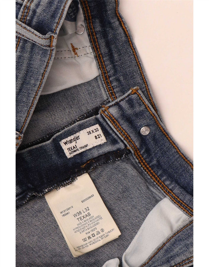 Wrangler Jean droit homme W36 L32 bleu coton