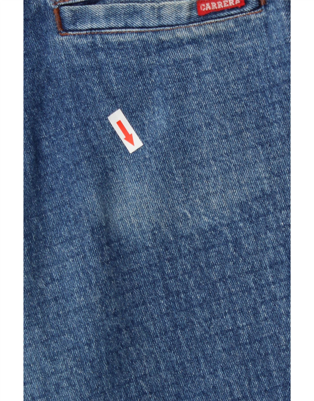 Carrera Femme Jean Ample Taille Haute W32 L27 Bleu Coton