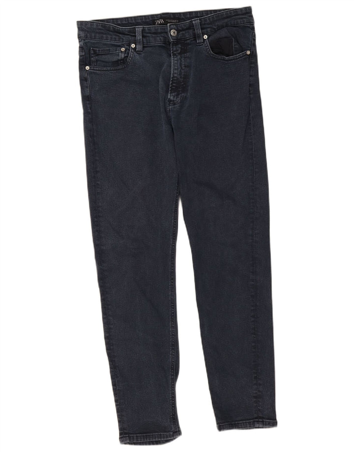 Zara Jean Slim Homme EU 42 Large W32 L29 Bleu Marine