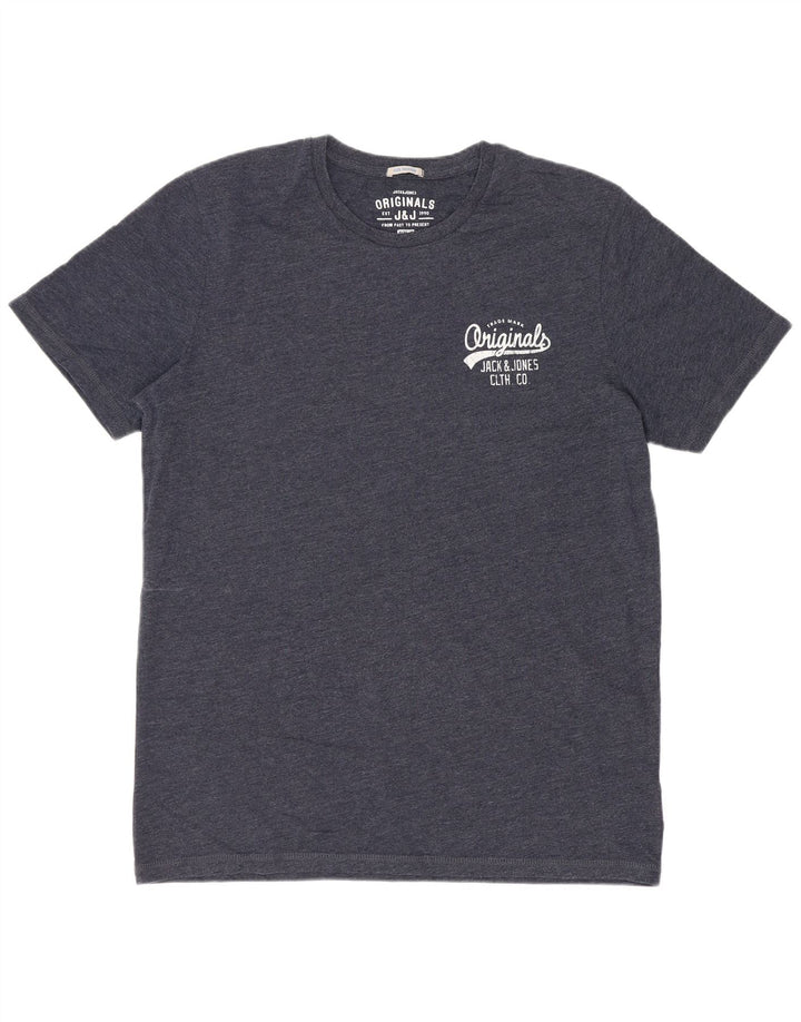 Jack & Jones T-Shirt Homme Bleu Marine Moyen Coton