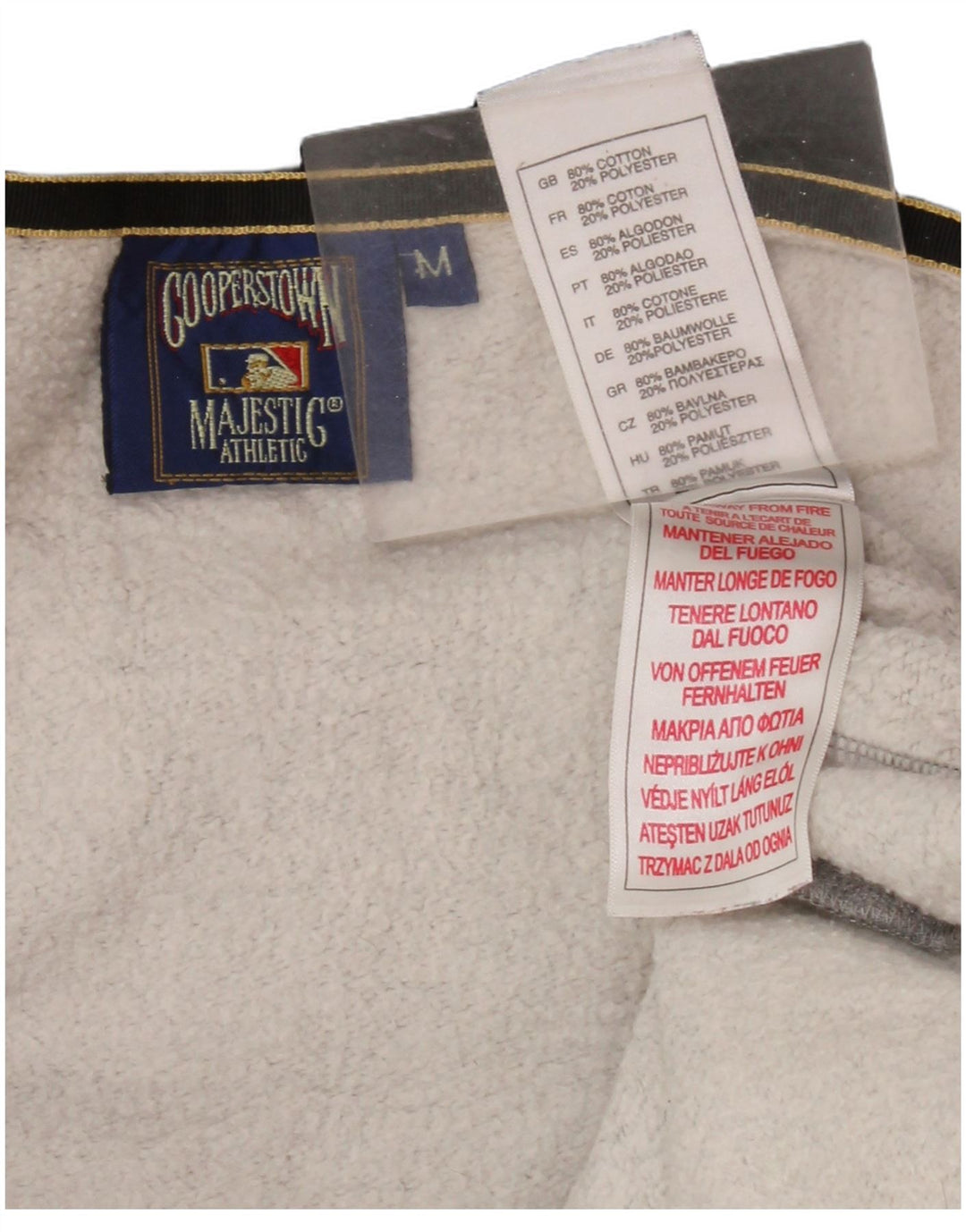 MAJESTIC Pull à capuche zippé New York Yankees pour femme UK 14 Gris moyen