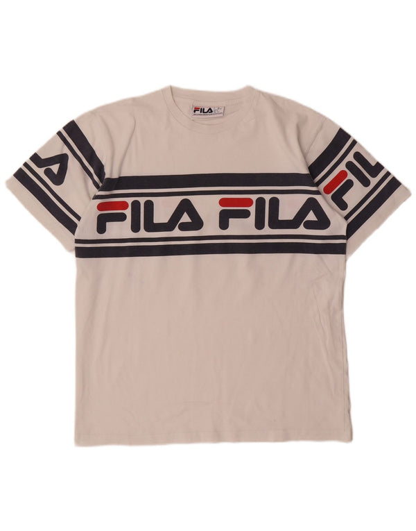 Fila T-Shirt Graphique Homme Petit Blanc