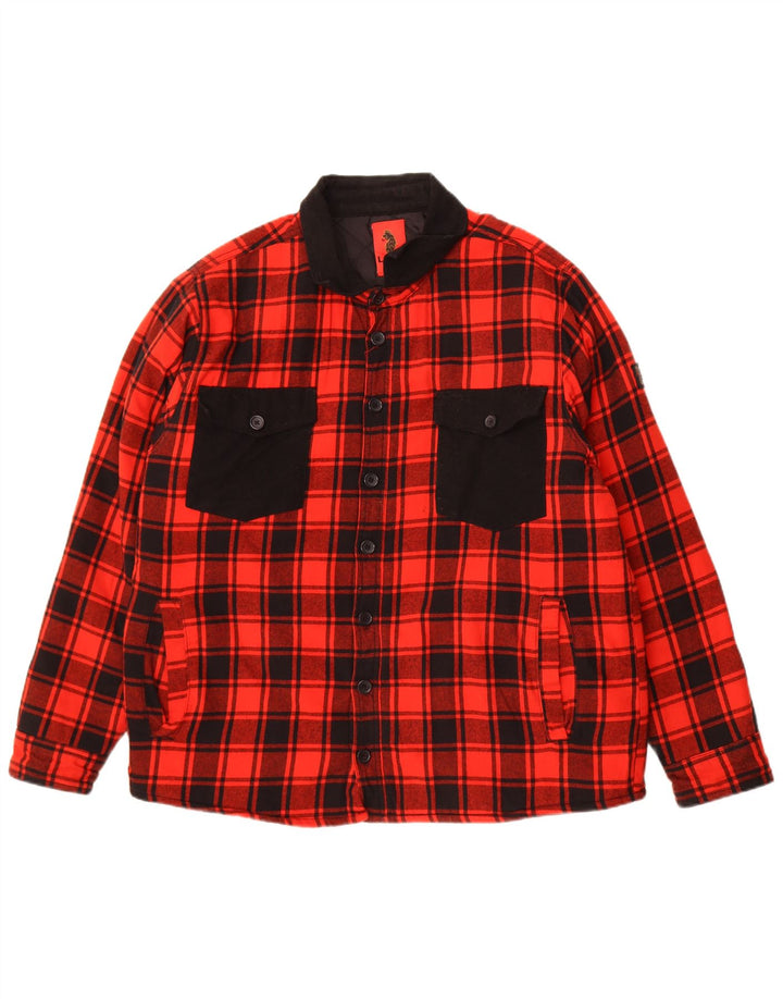 Luke 1977 Chemise en flanelle Lumberjack pour homme XL Rouge à carreaux en nylon