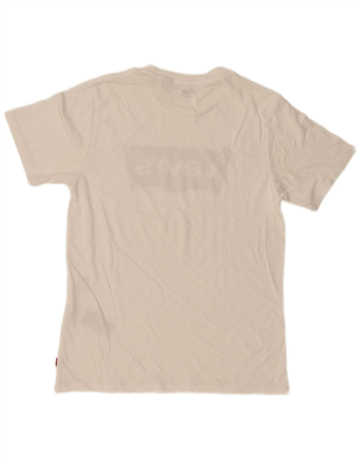 Levi's T-Shirt Graphique Homme Petit Blanc Coton