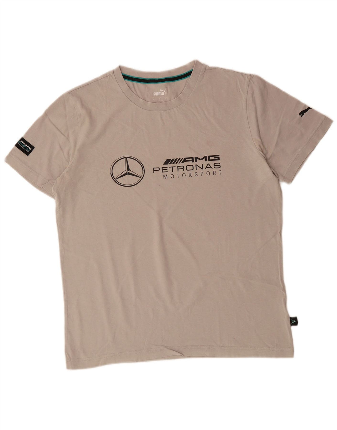 PUMA T-Shirt Graphique Homme Petit Gris Coton