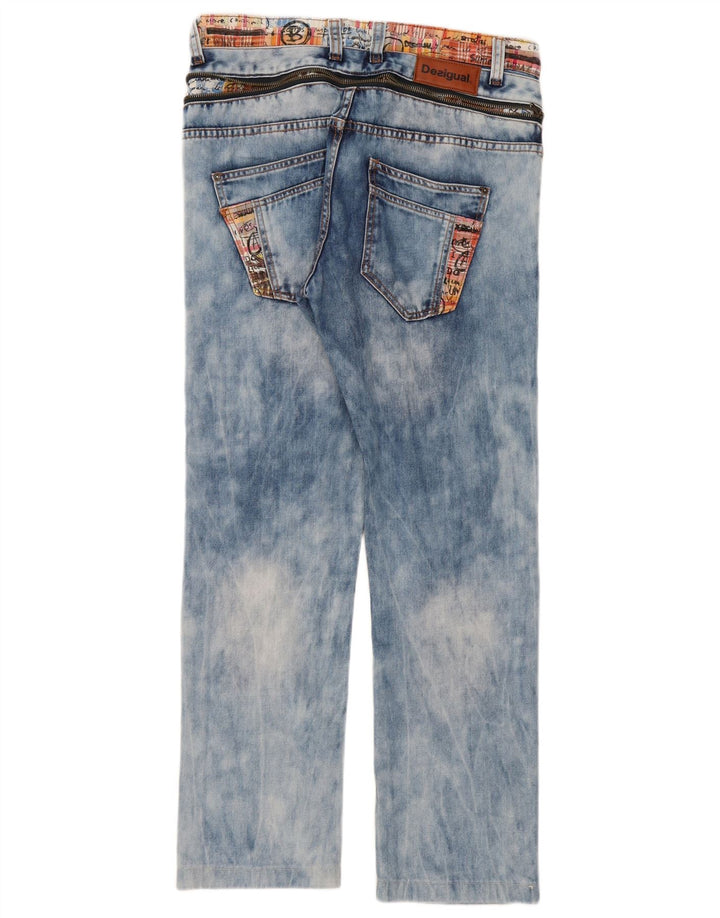 Desigual Jean droit W32 L30 bleu coton homme