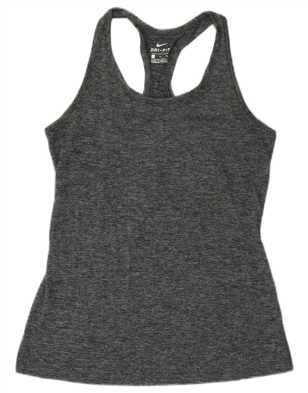 Nike Femme Dri Fit Débardeur UK 8 Petit Gris Moucheté Polyester