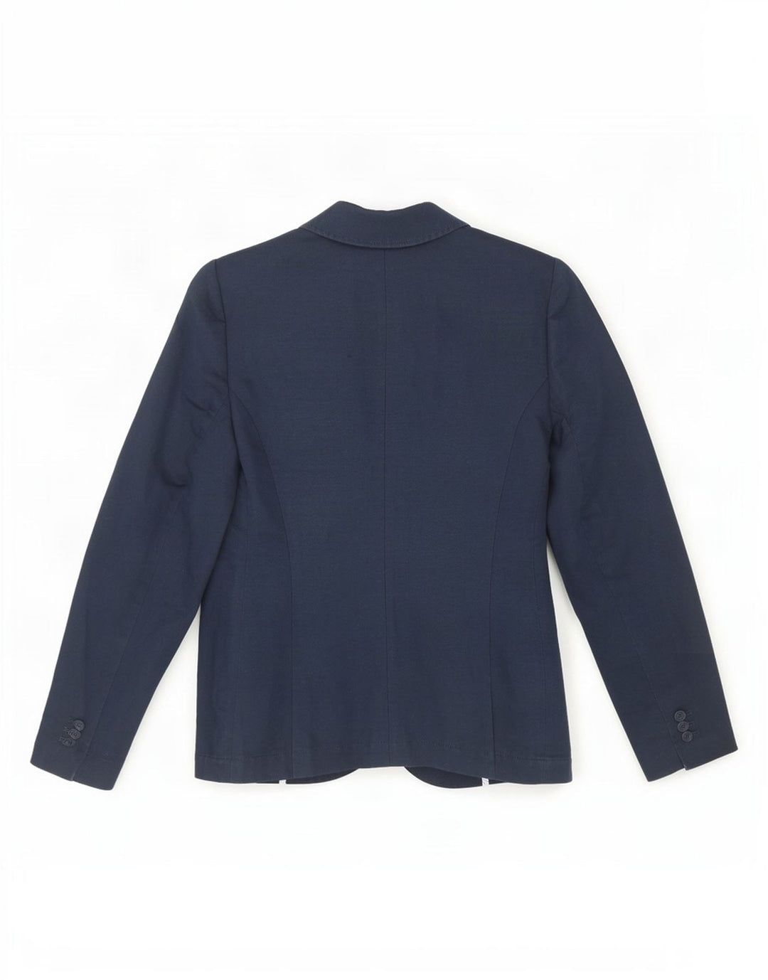 Crew Clothing Veste blazer à 2 boutons pour femme UK 10 Petit bleu marine en lin
