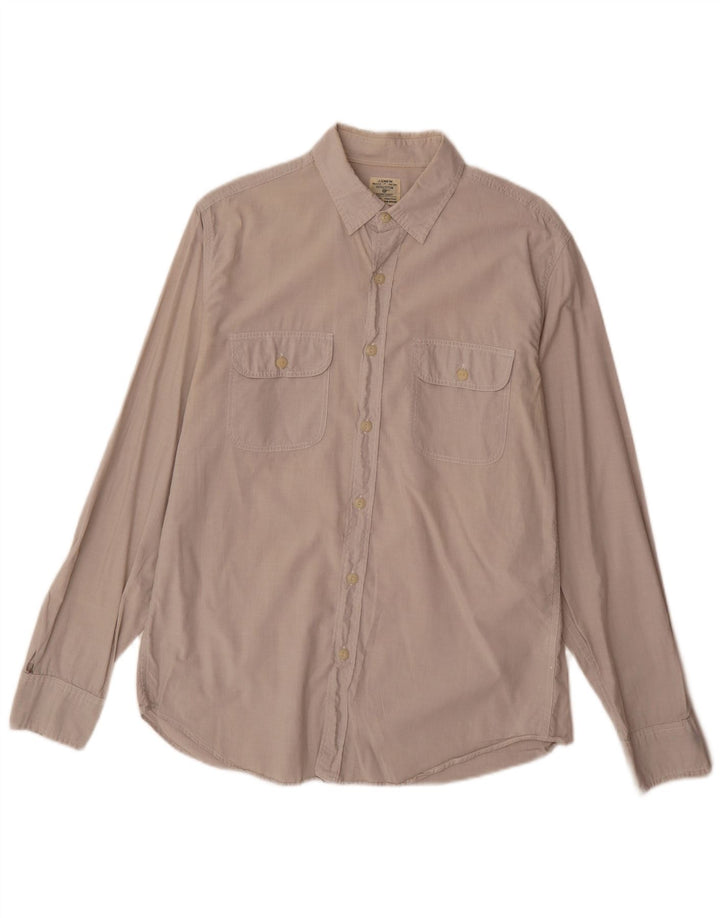 J. Crew Chemise Homme Coton Beige Moyen