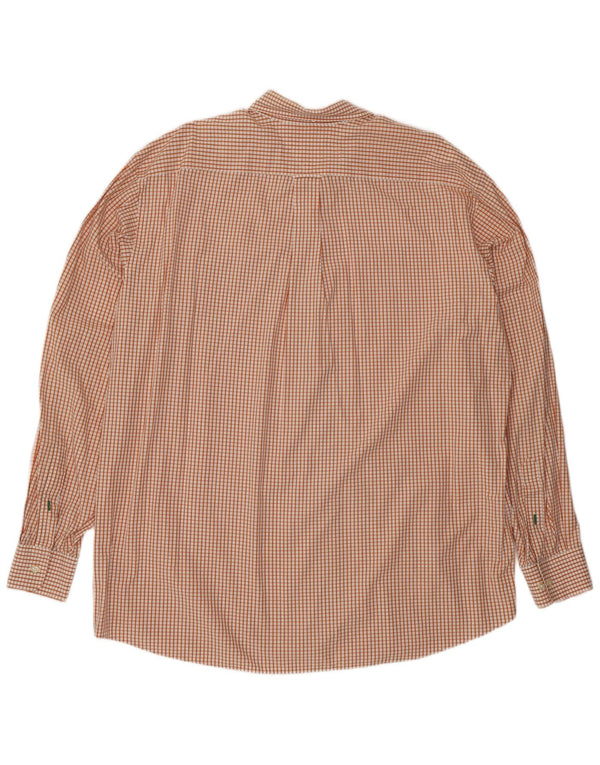 Tommy Hilfiger Chemise Homme Taille 17 1/2 XL Orange Check