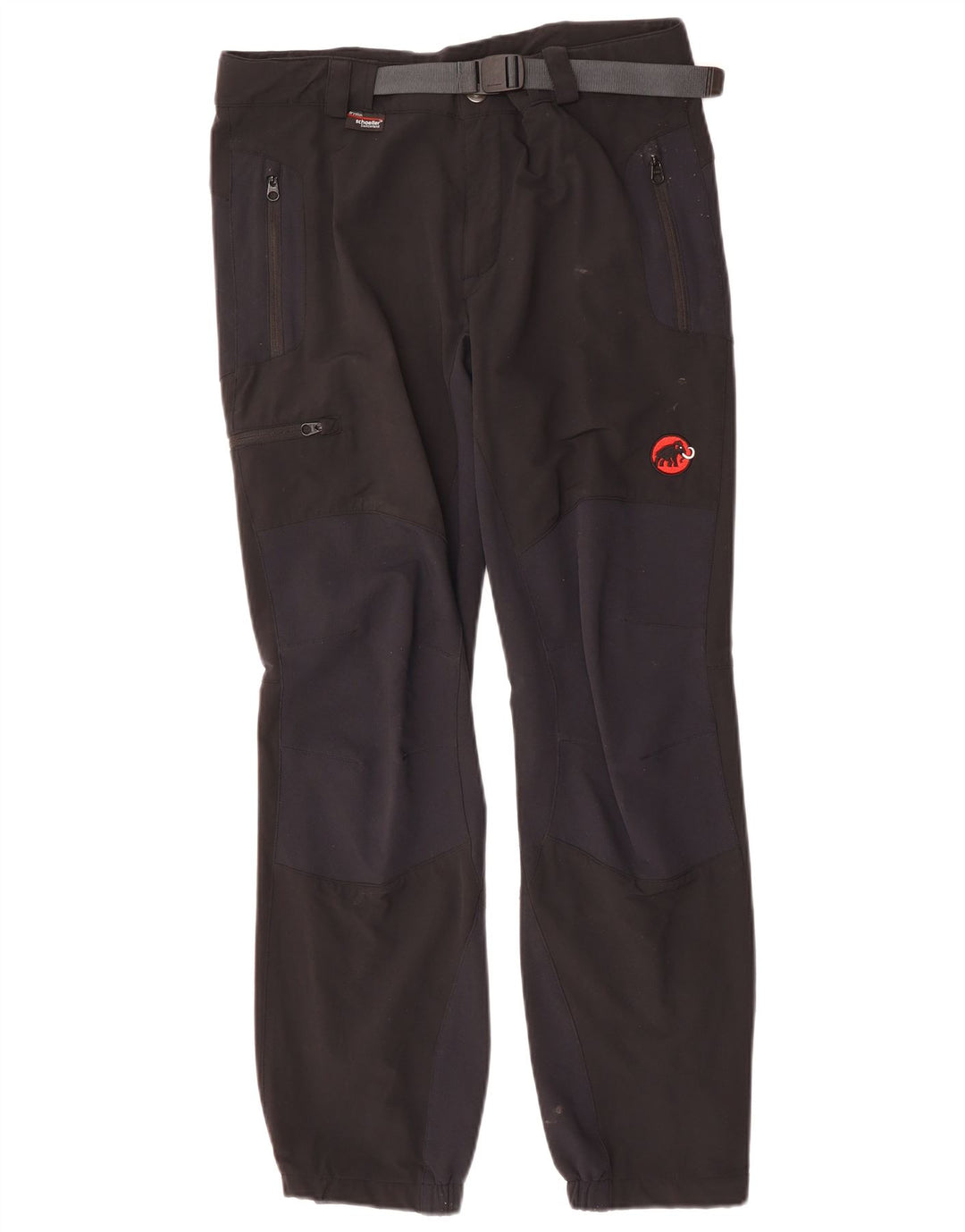 MAMMUT Pantalon cargo droit décontracté pour femme W32 L30 Noir Colourblock