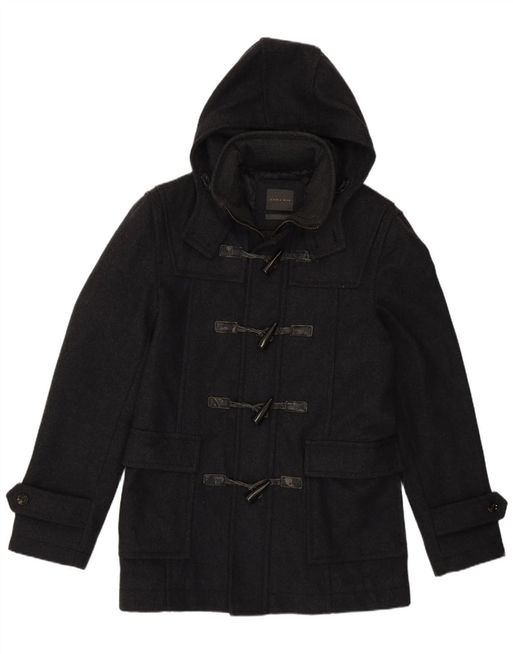 Zara Veste de sport à capuche pour homme UK 38 Gris moyen