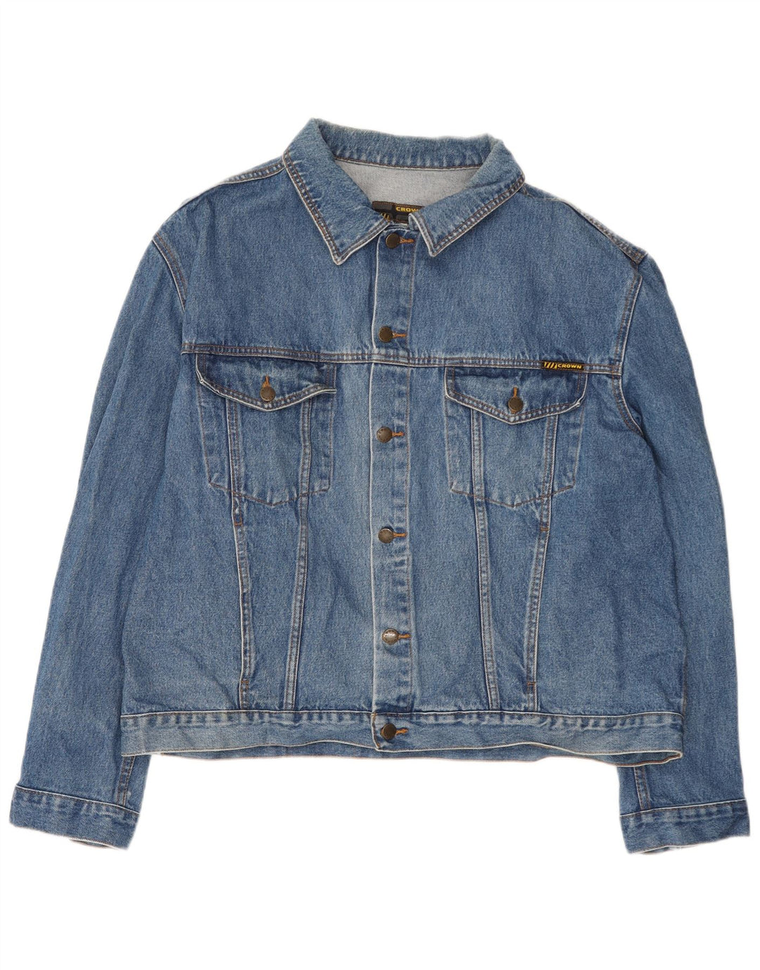 CROWN Veste en Jean Homme UK 44 2XL Bleu Coton