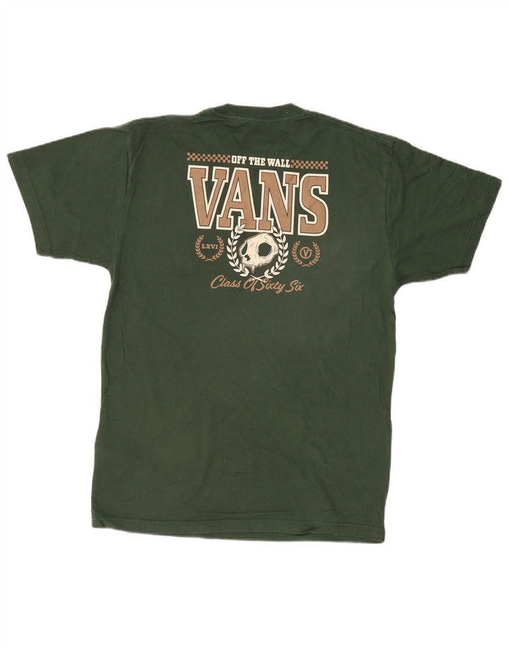 VANS T-Shirt Graphique Homme Vert Moyen Coton