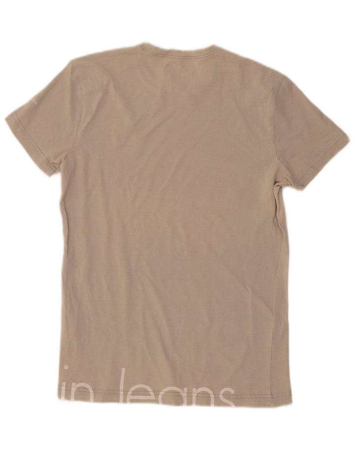 Calvin Klein T-shirt graphique pour homme en coton blanc cassé