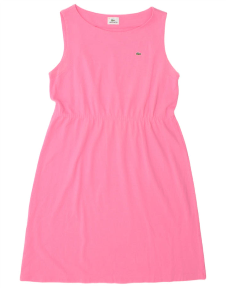 Lacoste Robe basique sans manches pour femme Taille 48 XL Rose