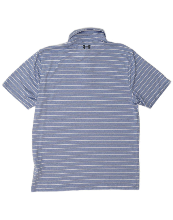 Under Armour Polo Homme Bleu Moyen Fines Rayures Polyester