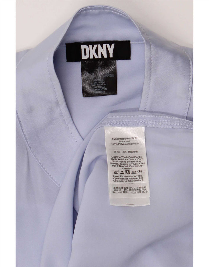 Dkny Chemisier surdimensionné à manches 1/2 pour femme UK 8 Petit Lilas Polyester