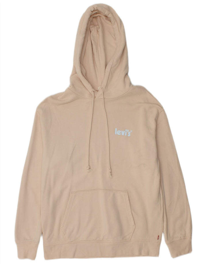 Levi's Pull à capuche pour homme en coton beige Small
