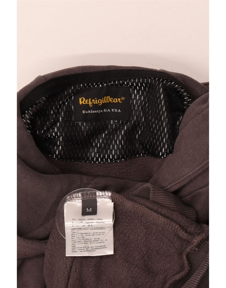 Refrigiwear Pull à Capuche Graphique Homme Gris Moyen Coton