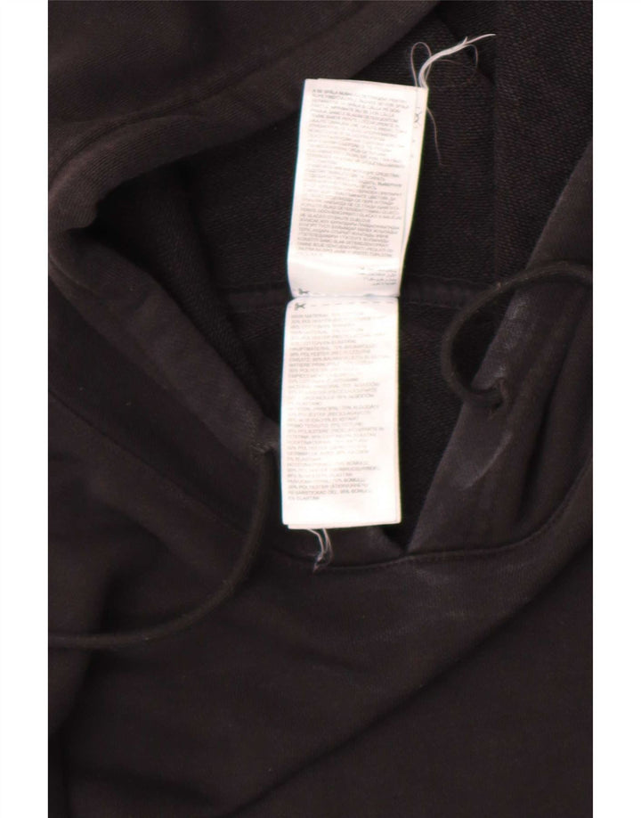 Reebok Pull à capuche pour homme Large Noir Coton