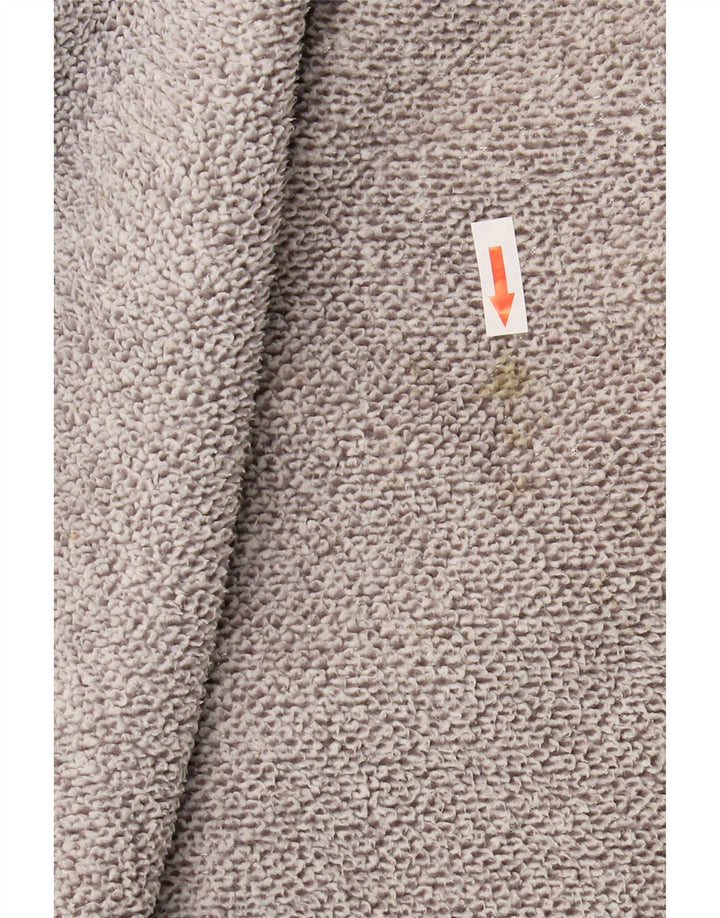 Weird Fish Sweat-shirt à col zippé pour homme 3XL Gris Polyester