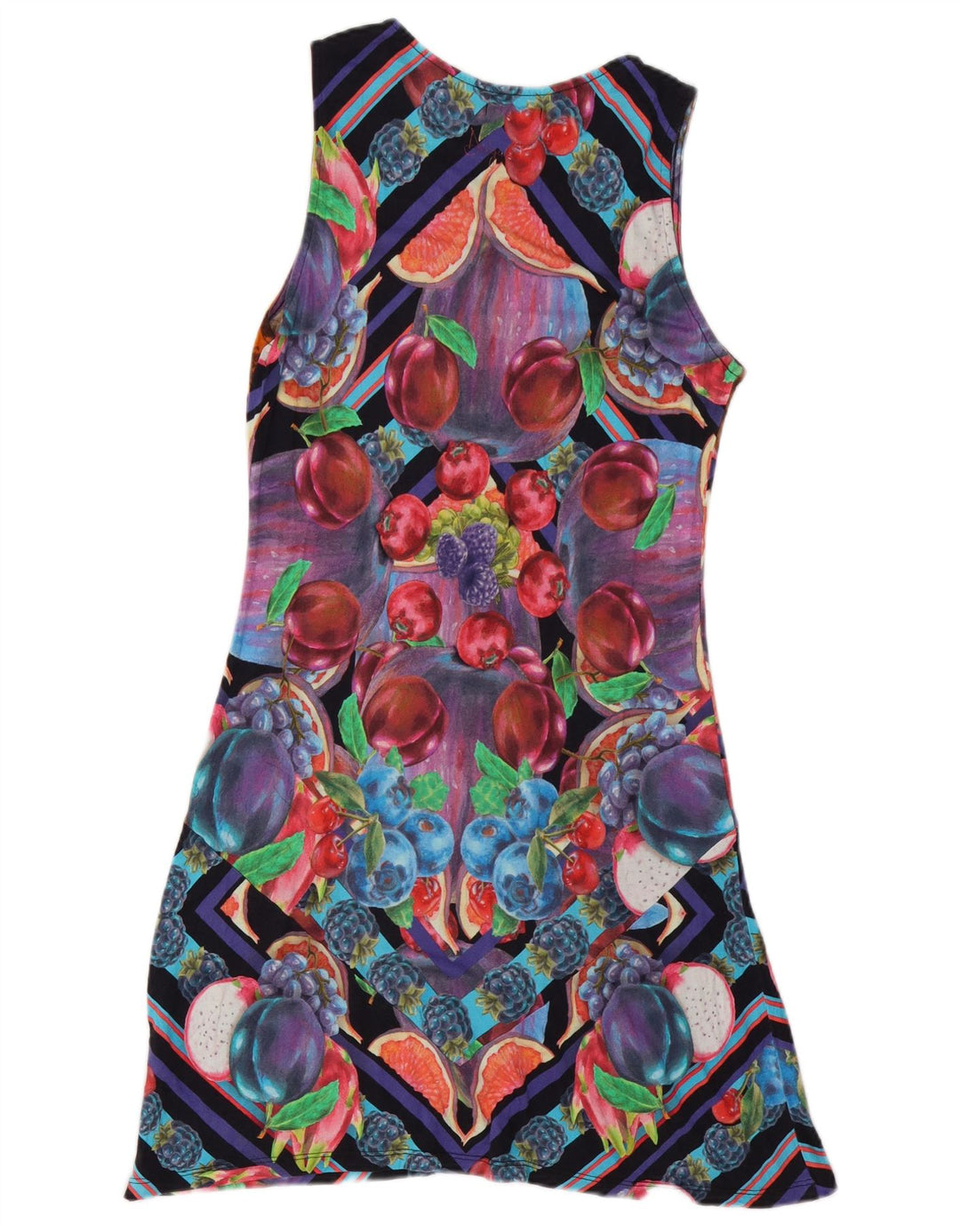 Desigual Robe trapèze à motif abstrait pour femme UK 12 Medium Multicolore
