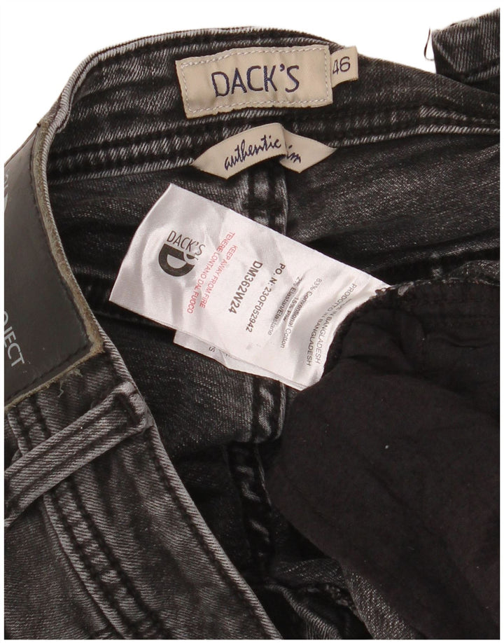 Dack's Jean Slim Homme IT 46 Small W32 L32 Noir Coton