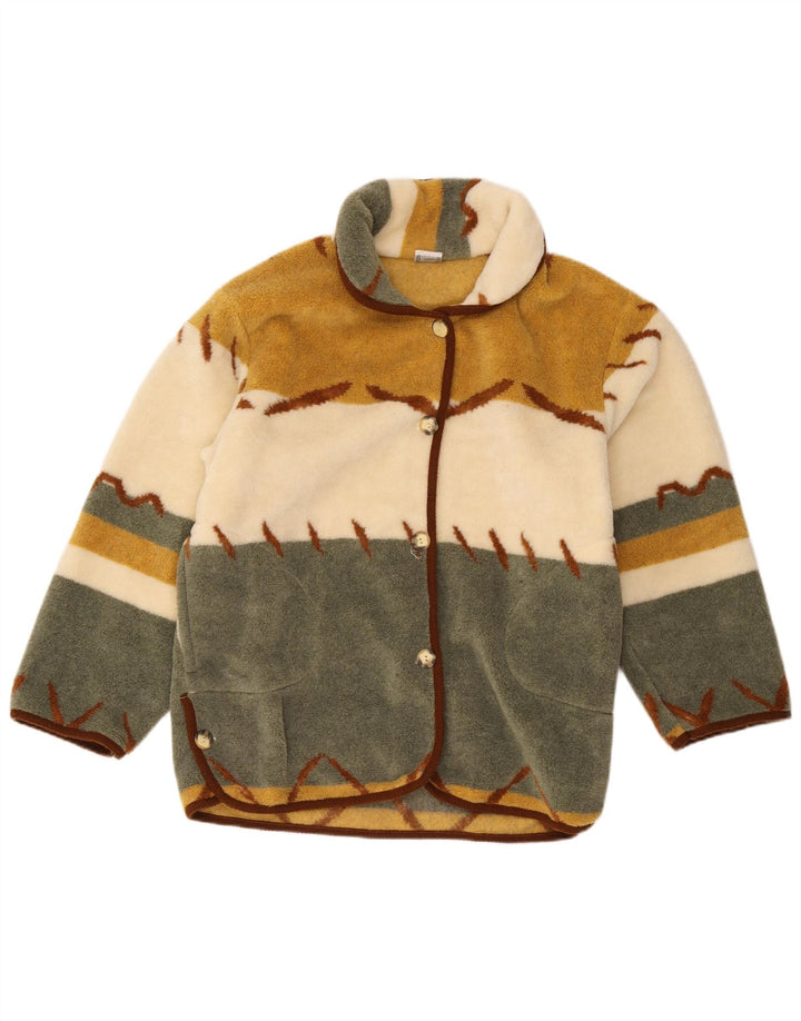 vintage Womens Loose Fit Coupe-vent Veste UK 10 Petit Multicolore