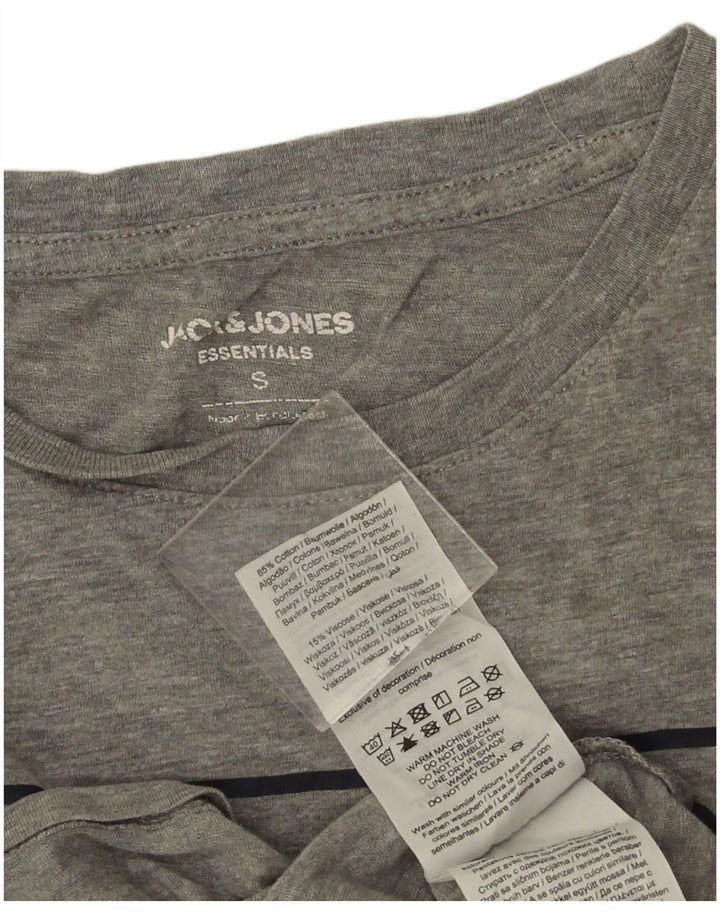 Jack & Jones T-Shirt Graphique Homme Petit Gris Coton