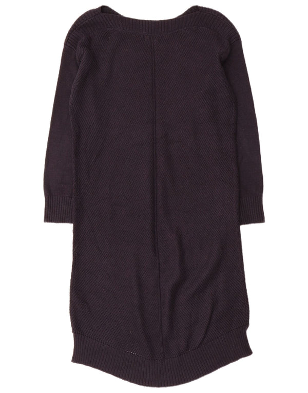 Fat Face Robe pull à manches longues pour femme UK 44 Large Bleu marine Coton