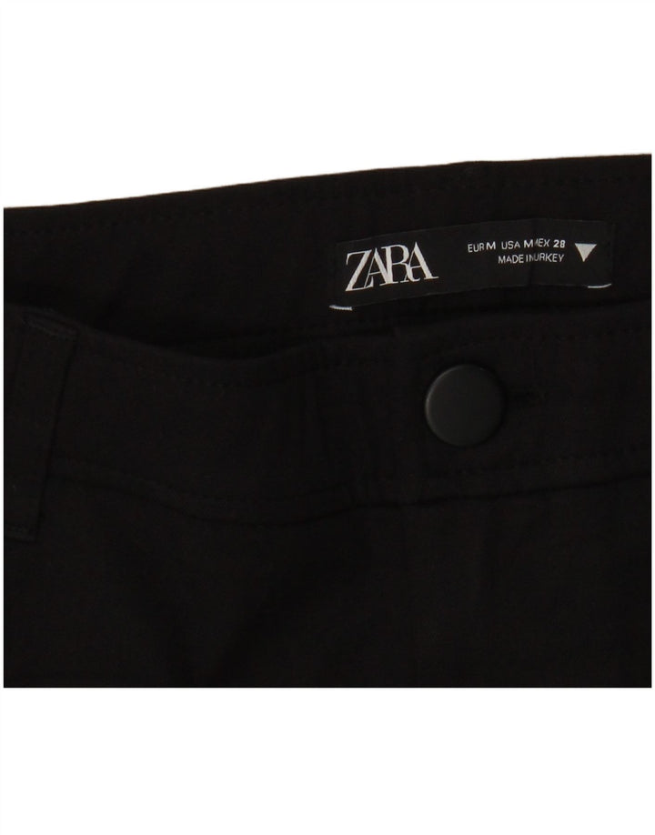Zara Pantalon décontracté évasé pour femme Medium W28 L29 Noir