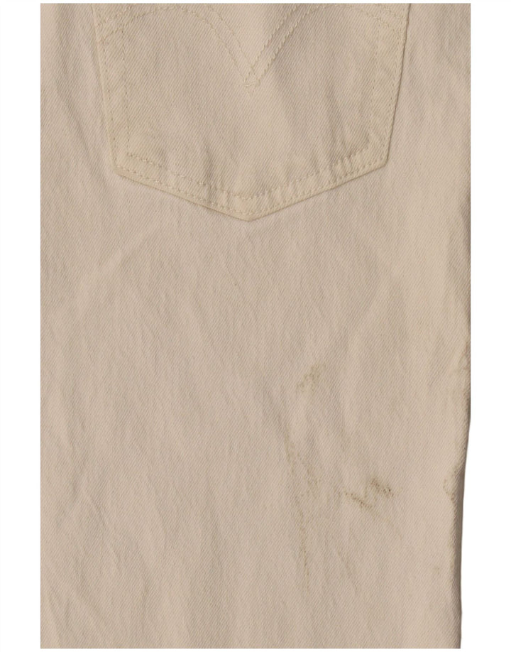 Levi's Jean Droit 501 Femme W29 L28 Blanc Cassé Coton