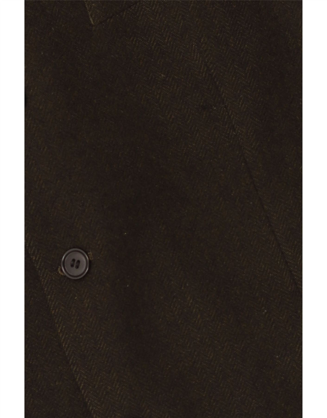 vintage Homme 3 Bouton Blazer Veste IT 54 2XL Kaki Herringbone Cachemire