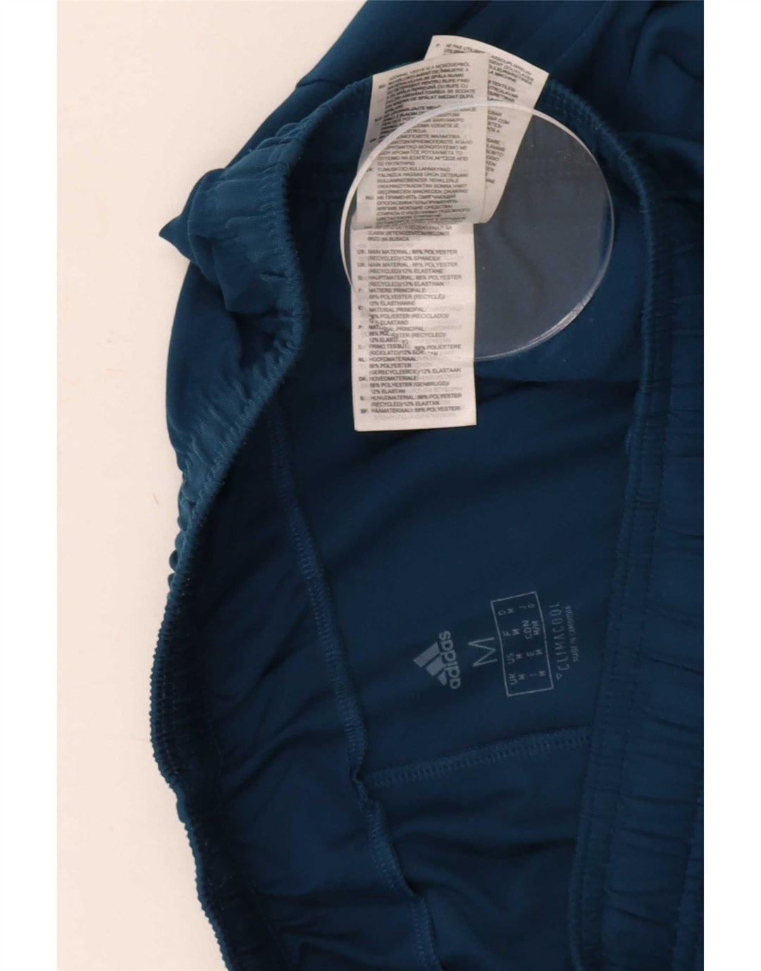 Adidas Short de Sport Climacool Homme Bleu Moyen Polyester