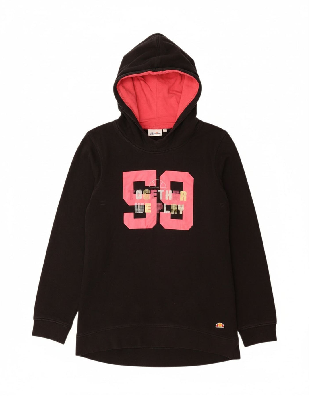 ELLESSE Pull à capuche graphique fille 13-14 ans Noir