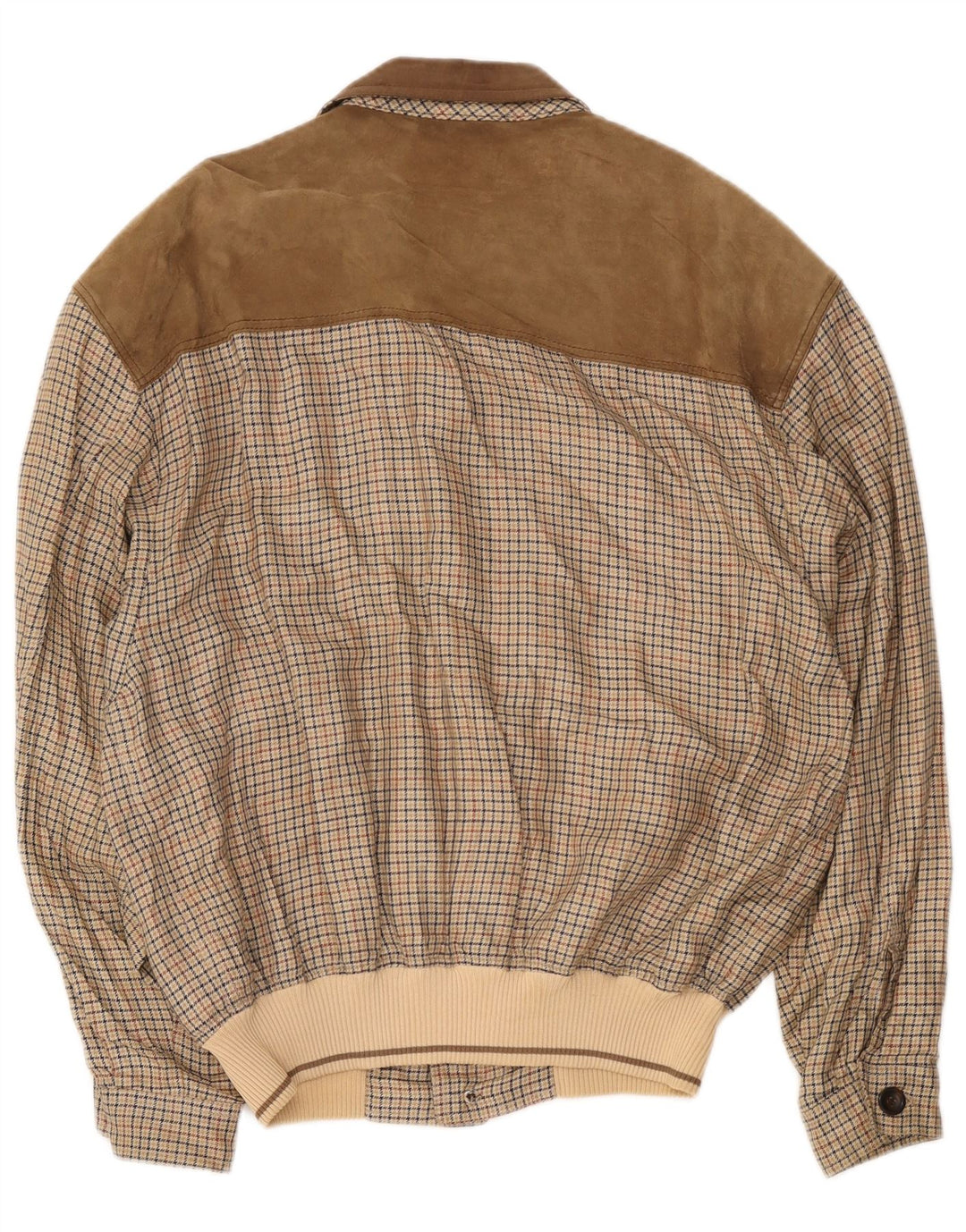Breco's Blouson Bomber Homme IT 52 XL Marron Pied-de-Poule Coton