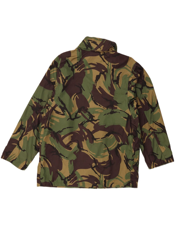 veste utilitaire à capuche vintage pour homme UK 40 Grand camouflage vert polyester