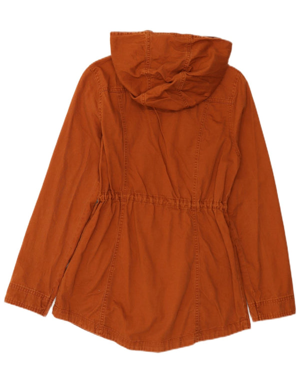 Mossimo Veste Parka à capuche pour femme UK 10 Petit coton marron