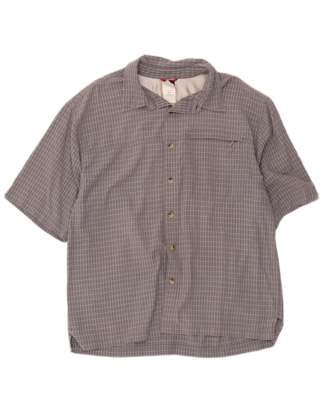 The North Face Chemise à Manches Courtes Homme Gris Moyen Check Modal