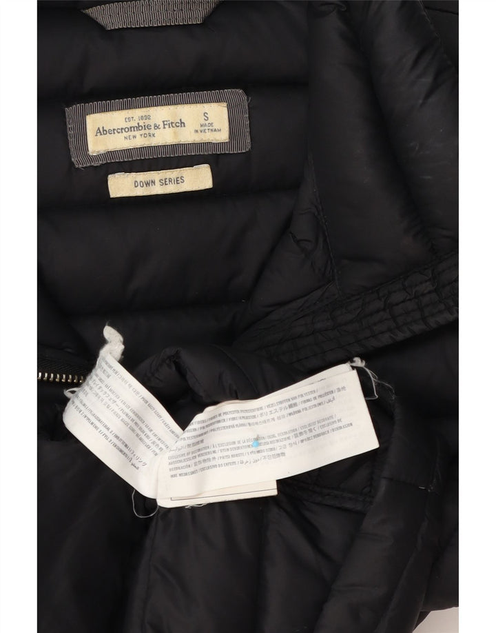 Abercrombie & Fitch Veste rembourrée pour femme UK 10 Small Noir Polyester